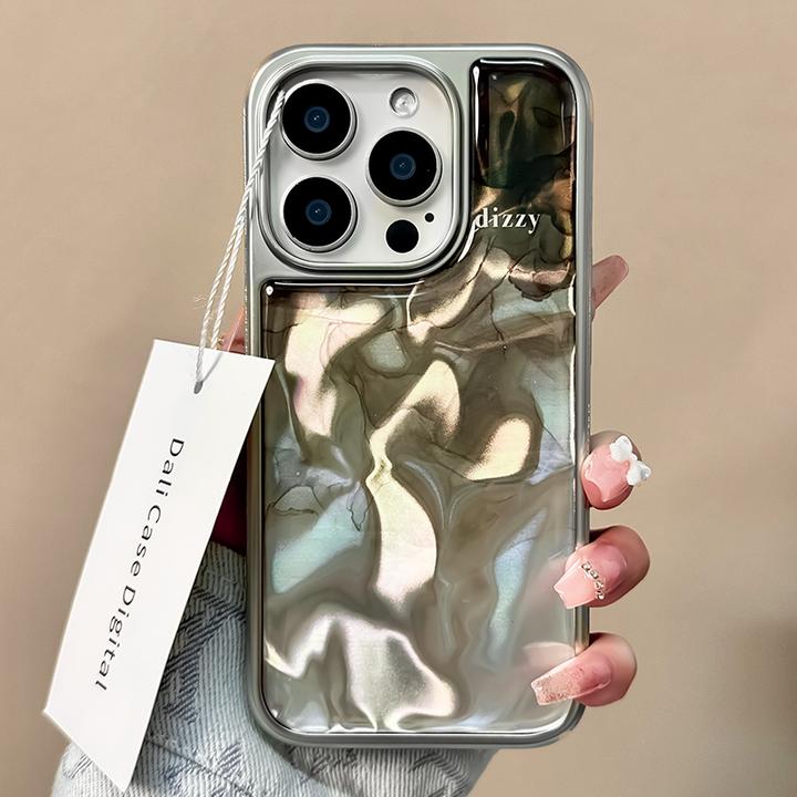 苹果15手机壳iPhone14简约13水墨晕染12女生爆款高级超薄全包防摔