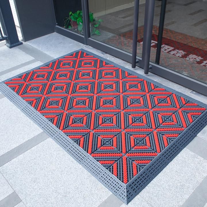 室外地垫入户门脚垫门口防滑专用地毯酒店门口拼接防水垫子爆款