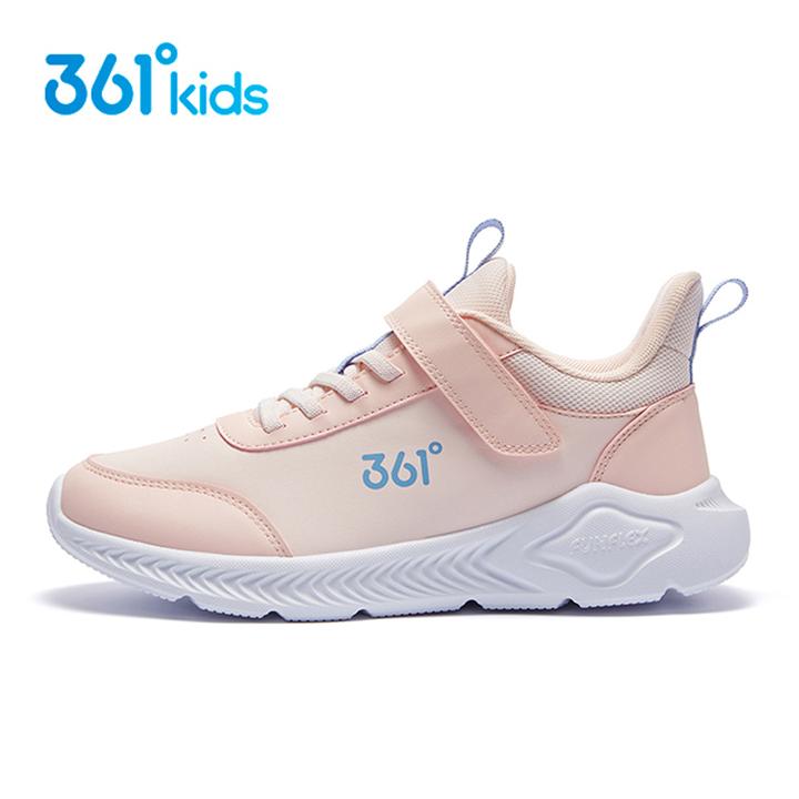 361°童鞋女童运动鞋2025冬季新款儿童皮面加绒二棉鞋防滑跑步鞋子