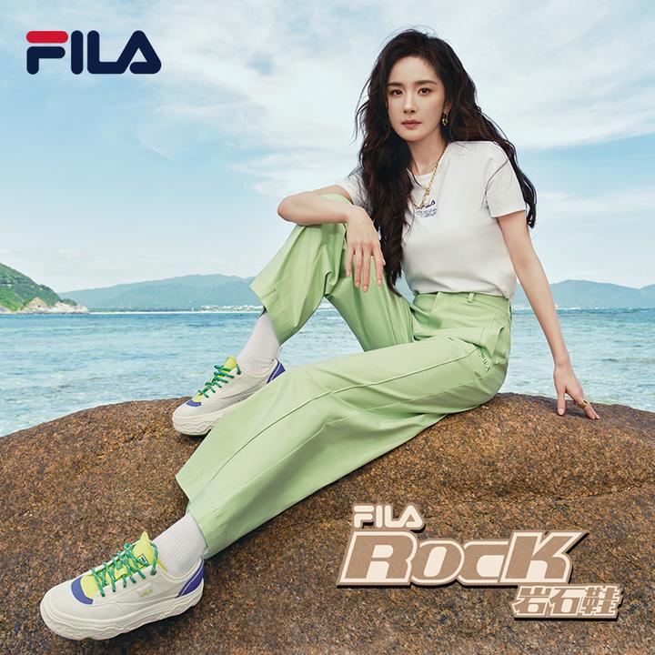 【杨幂同款】【岩石鞋】FILA/斐乐ROCK情侣帆布鞋F12W/M421301F