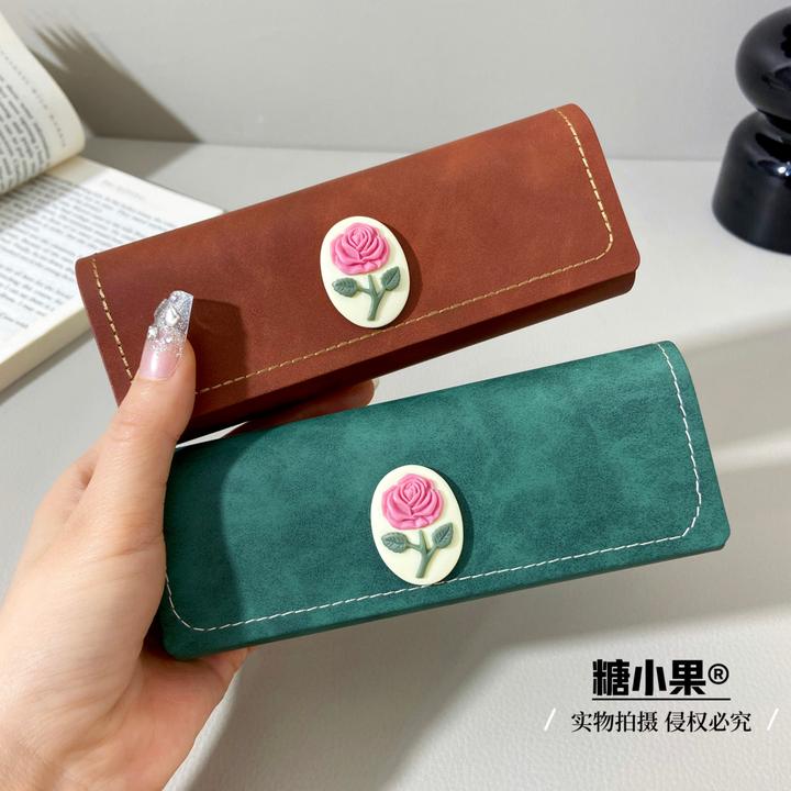 高档文艺复古抗压眼镜盒近视框架眼镜盒太阳镜盒墨镜盒防摔高级感
