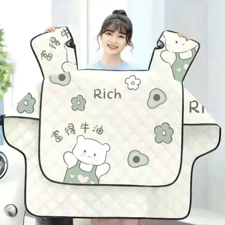 夏季薄款春秋季节挡风被遮阳防水防晒电瓶摩托车电动车挡风被E300