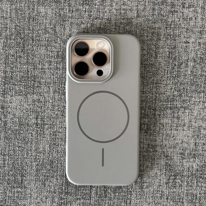 新款钛灰色Magsafe磁吸充电适用苹果16手机壳15Promax磨砂保护套1