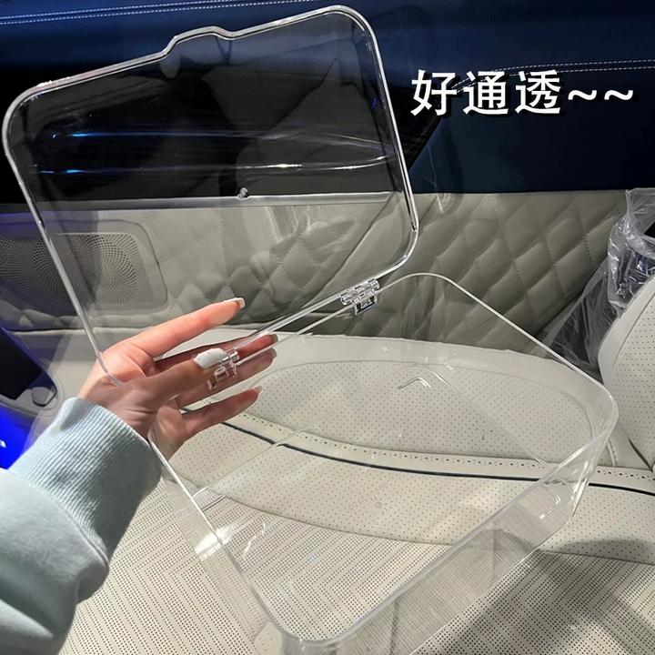 桌面收纳盒透明亚克力置物架杂物办公室卧室书桌带盖防尘整理盒子