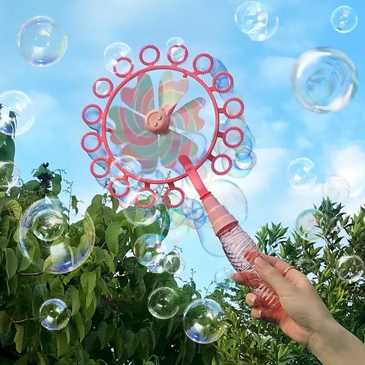 25新款风车泡泡机少女心网红可爱玩具户外手持吹泡泡棒儿童节礼物