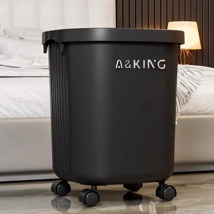 奇喵加厚简约无盖垃圾桶客厅卧室家用大容量纸篓大口径无盖垃圾桶