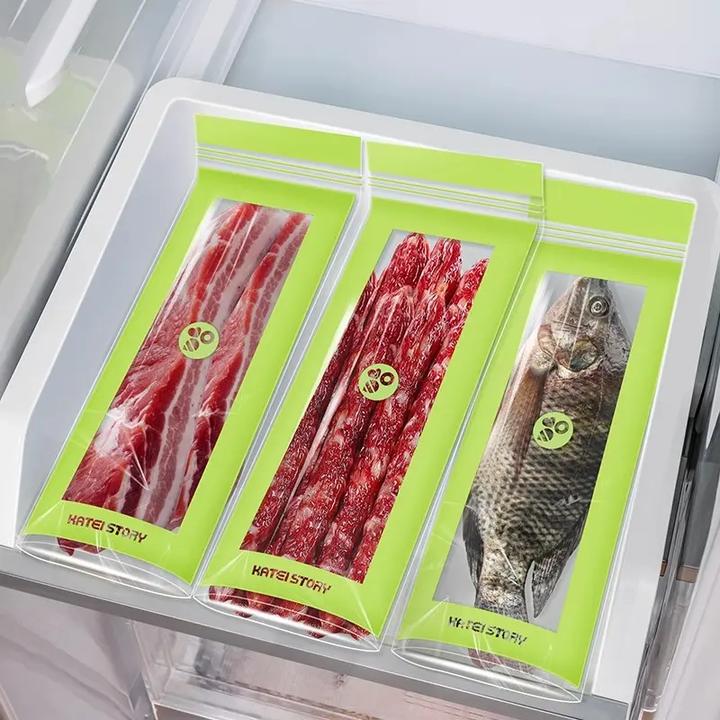 长条密封冷冻袋家用多规格加宽加厚便携款保鲜袋保鲜膜