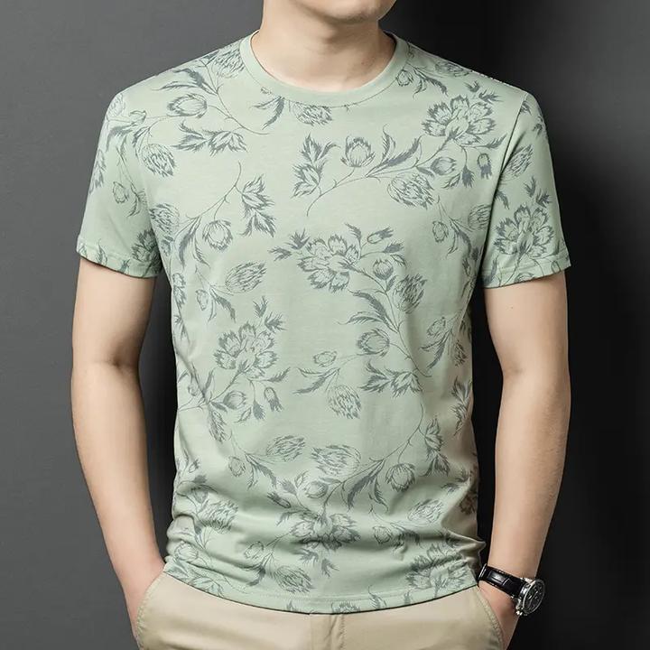 罗蒙夏季新款宽松休闲百搭短袖体恤夏季透气趣味罗蒙纯色长袖t恤