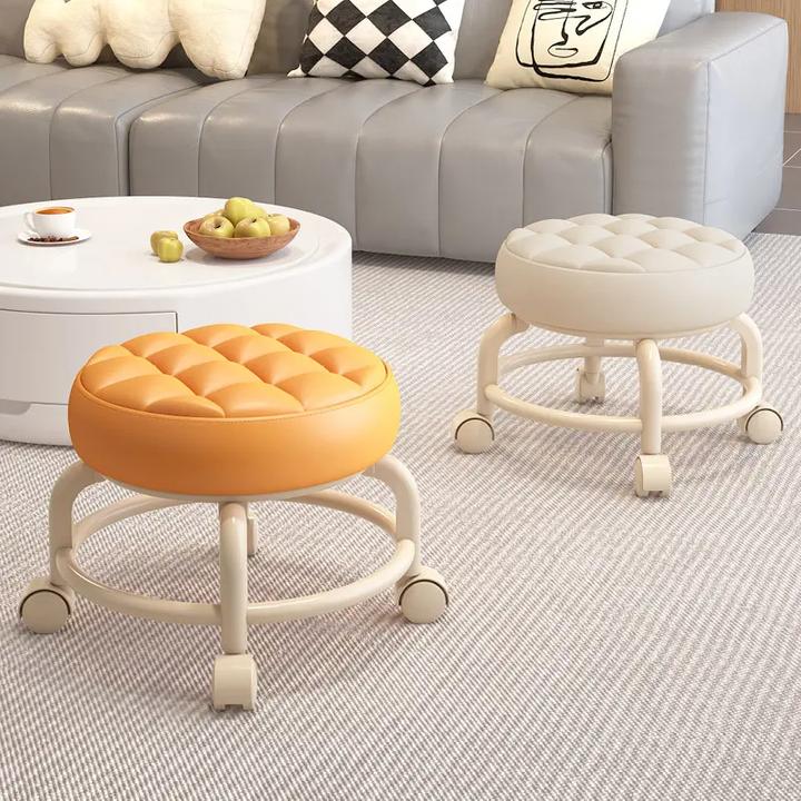 【掌柜推荐】家用万向轮美缝凳带轮旋转擦地矮凳儿童凳滑轮带娃学走