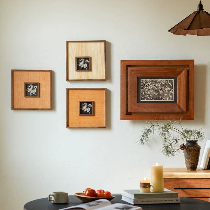 掬涵法式桌面摆台画复古装饰画中古风客厅玄关挂画餐厅壁画高级感