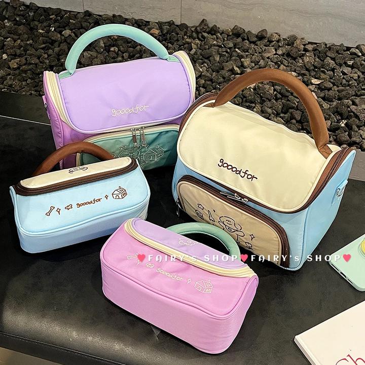 【防水便携】2025新款高端大容量便携式外出手提旅行护肤品分区收