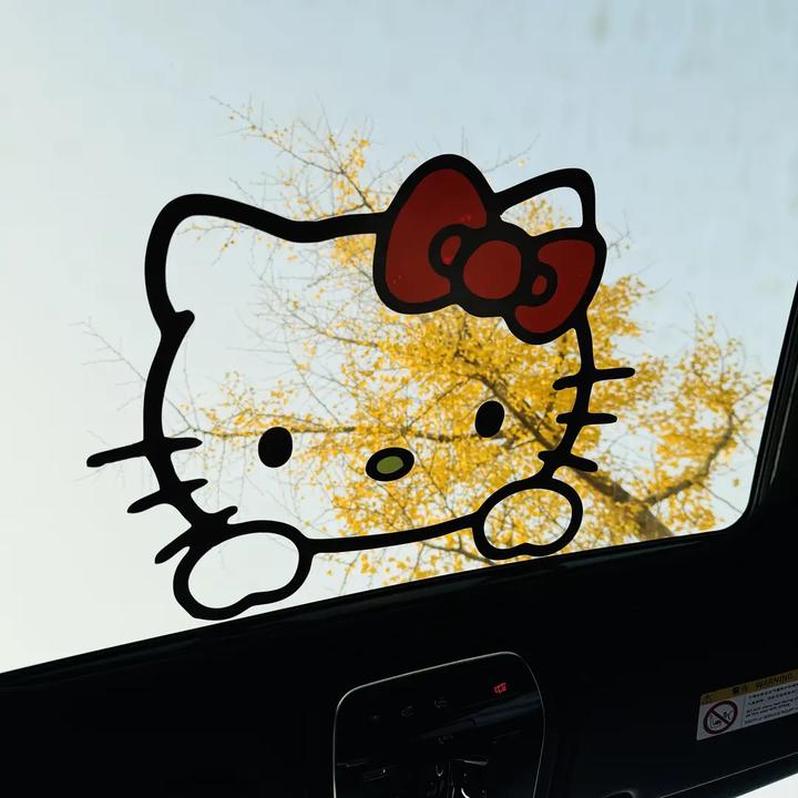 天窗贴纸可爱防水防晒可遮挡画痕用于车身尾窗户装饰贴