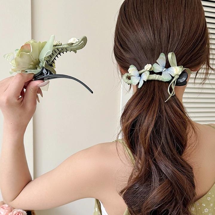 浪漫森系花朵发夹女性专用拍照装饰品日韩风格侧边固定盘发配件