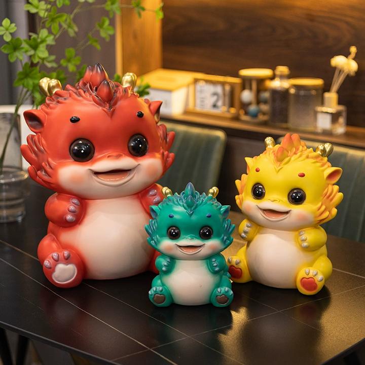 2024新款可爱生肖龙存钱罐只进不出储钱罐儿童男女孩大容量储蓄罐