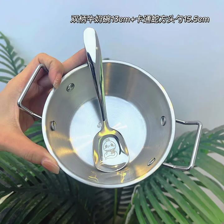 燕麦碗水果沙拉酸奶碗双耳碗高颜值大容量牛奶麦片碗BCJJ