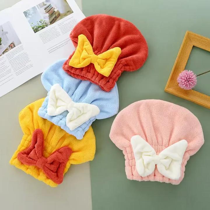 珊瑚绒干发帽女柔软高弹松紧包头巾超强吸水速干免吹擦头浴帽