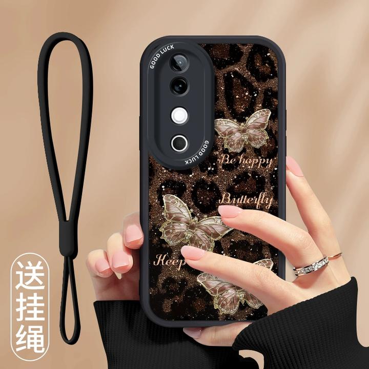 豹纹蝴蝶适用vivos20手机壳新款s19创意s18高级s17女款s16pro潮s1