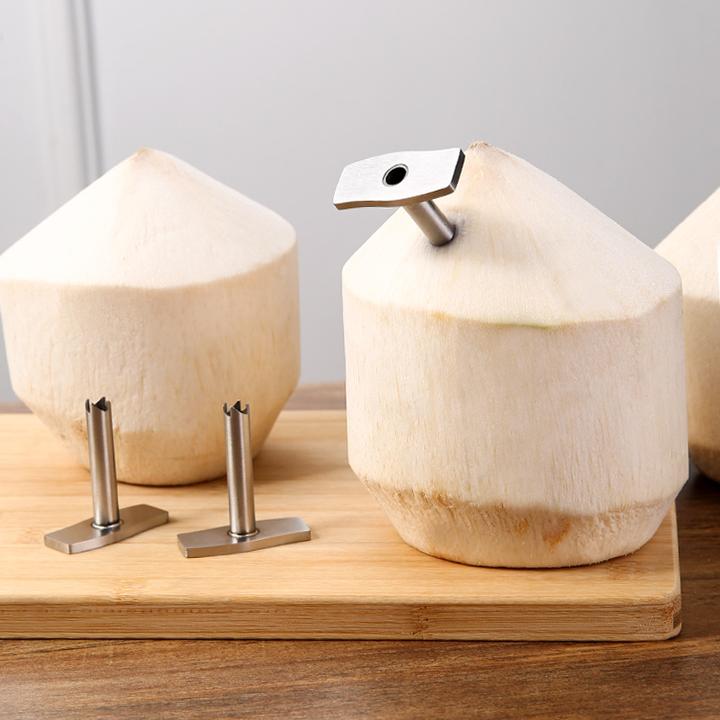 椰青专用开孔器不锈钢椰子开孔工具全自动新鲜椰子快速打开洞神器