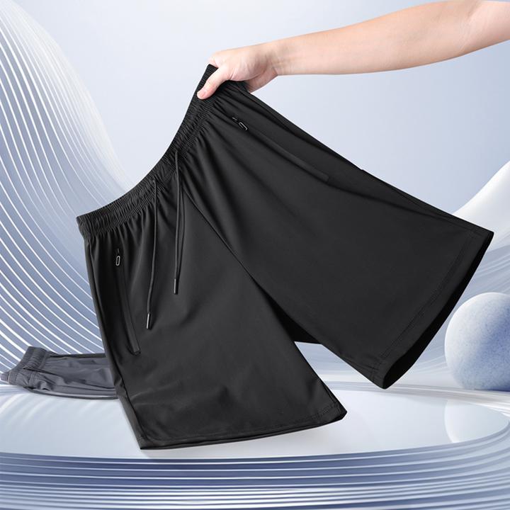 AEMAPE夏季冰丝休闲裤男短裤薄款大码五分裤休闲男女速干运动裤