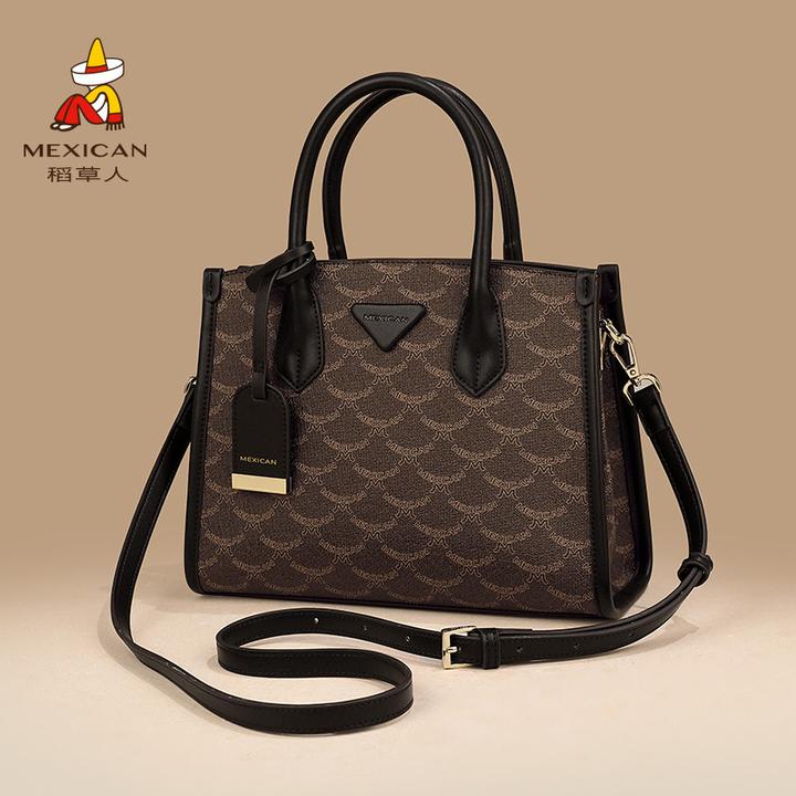 稻草人包包女新款秋冬手提包妈妈包时尚百搭通勤大容量斜挎包女包