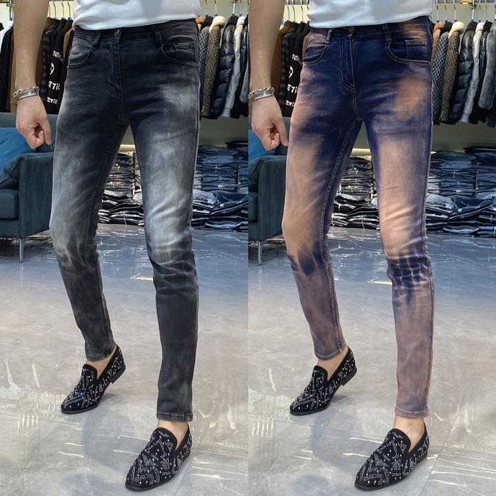 【也许家】新品男士秋冬欧货修身弹力牛仔裤KKC9837  KKC9817