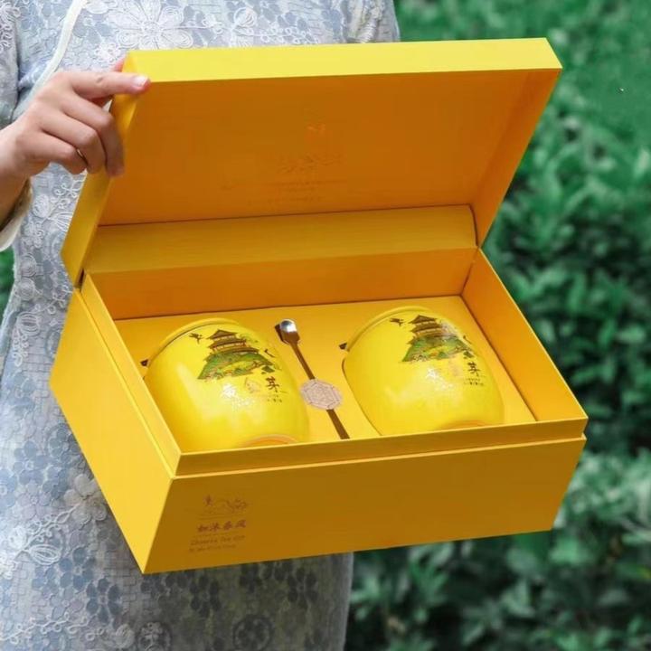 【黄金芽】新茶200克 明前绿茶 奶香茶叶明前过年送礼茶叶礼盒装