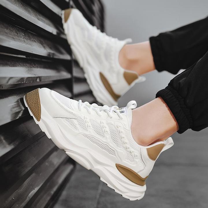 俞兆林男鞋正品夏透气男鞋网面运动鞋休闲增高小白板鞋男增高老爹