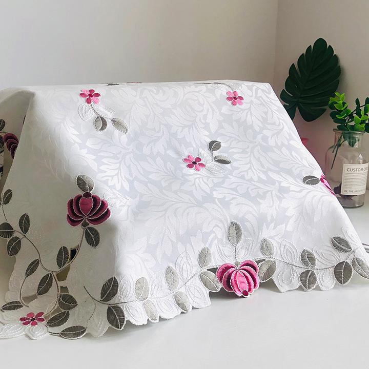 打印机防尘罩复印机发票机传真机验钞机盖布套子欧式蕾丝多用盖巾