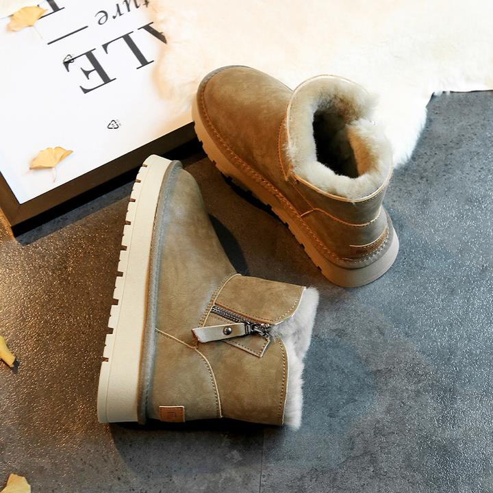 【莫拉塔】东北防水厚底时尚雪地靴女冬2025新款加绒保暖秋冬棉鞋子