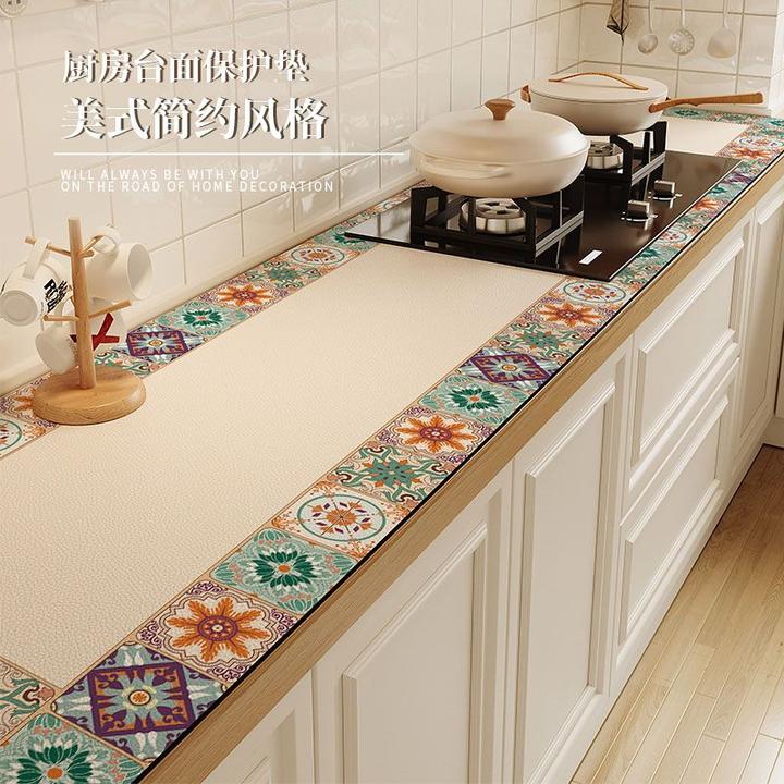 厨房灶台台面保护垫防水防油免洗耐高温桌垫隔热垫橱柜专用防脏垫
