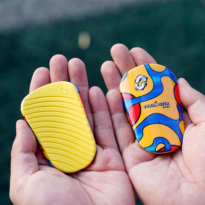 偶能MINI迷你特小号护腿板摇子板小板成人儿童青少年比赛护腿板