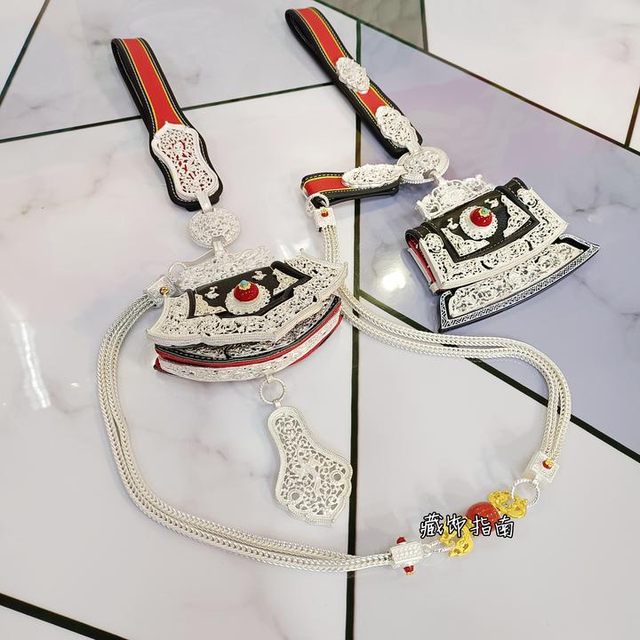 装饰品合金材质藏区藏式服装藏袍首饰钱包火镰配饰挂件腰链配件