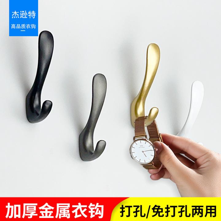 高端玄关单个挂衣钩墙上挂钩墙上格栅板入户门衣柜挂钩鞋柜子挂钩