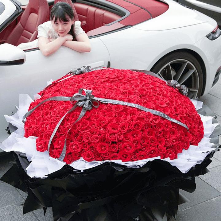 999朵玫瑰花超大花束鲜花订购同城配送求婚表白女友老婆附近花店.