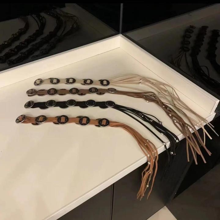 大c盼【腰缠万贯】百搭盘扣流苏腰带民族风腰链印第安部落风皮带