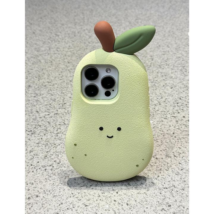 BANCA创意立体雪梨表情适用苹果16手机壳iphone15/14promax挂绳13