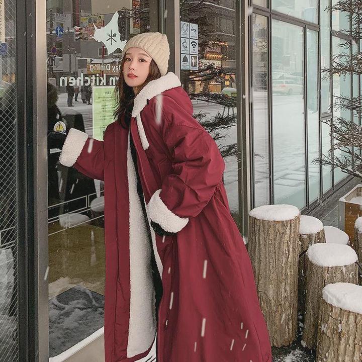 2024棉衣宽松新中长款派克棉服韩版2024女加绒ins工装外套冬季羊