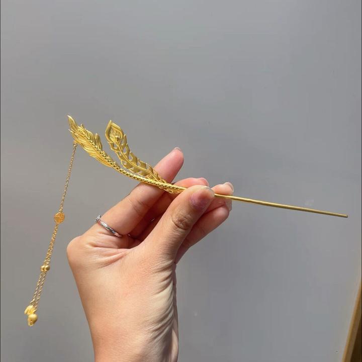 龙凤尾流苏发簪古典气质设计款发钗新中式簪子婚嫁发饰小众高级感