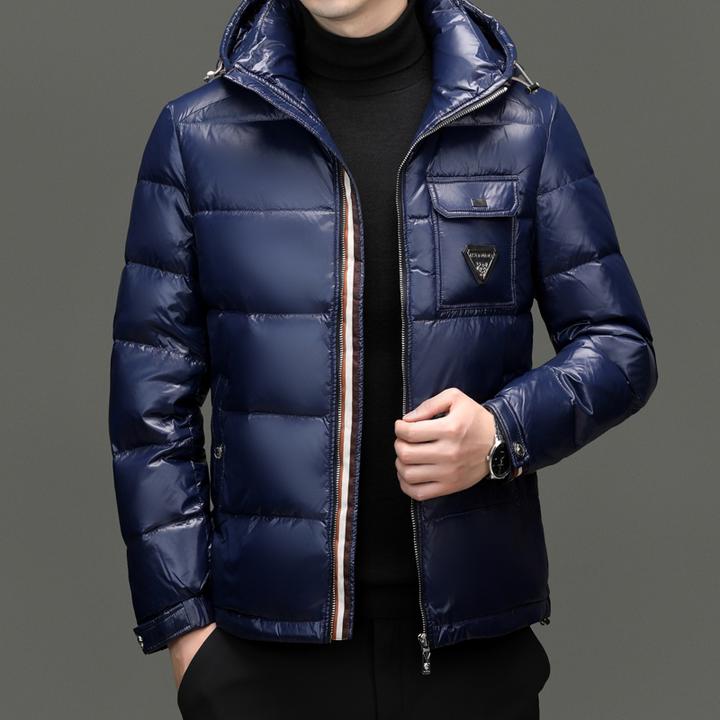 新款连帽90白鸭绒羽绒服男士2024冬季潮流爆款正品户外保暖外套男