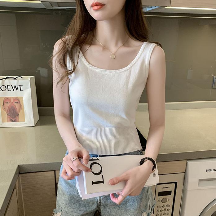 小心机外穿内搭针织小吊带背心修身显瘦短款