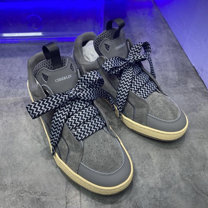 CIBERLIN透气男鞋潮流鞋子男低帮透气男鞋内增高男款休闲板鞋百搭