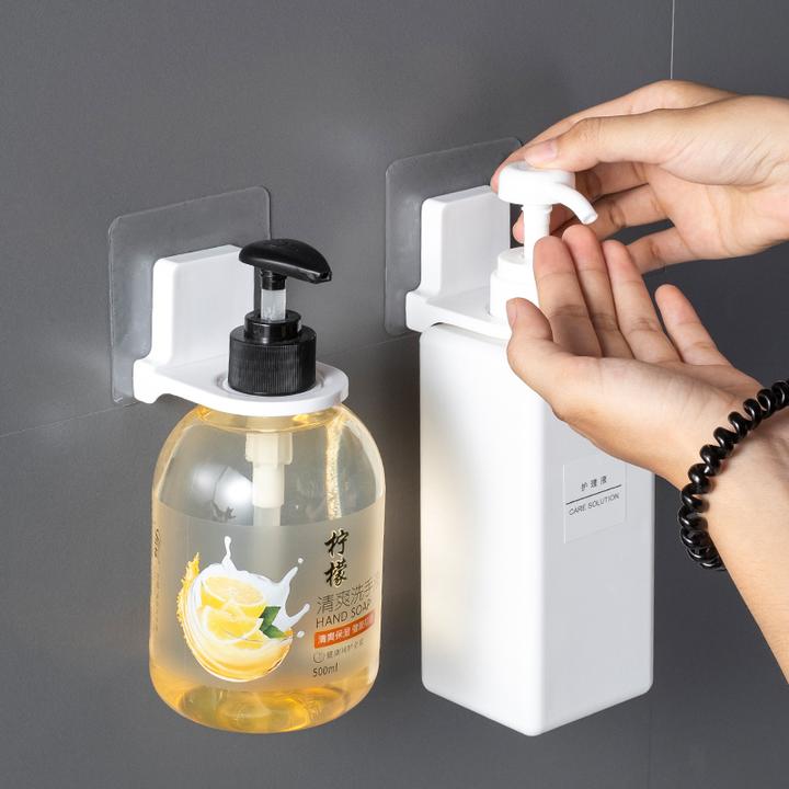 洗手液浴室挂架沐浴露架子洗发水收纳架卫生间免打孔壁挂式置物架