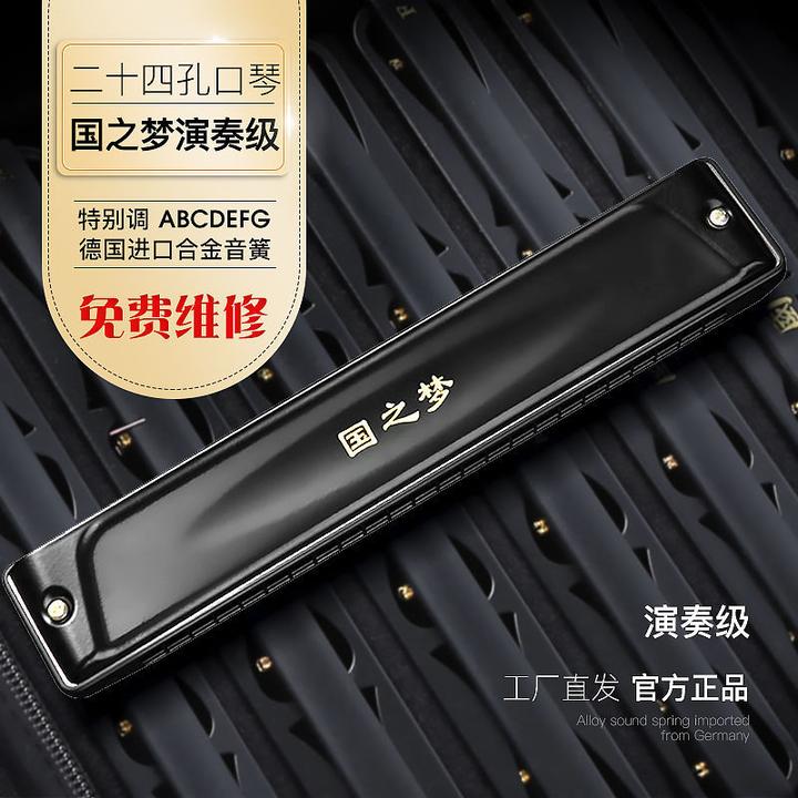 国光24孔国之梦演奏级重音C调口琴