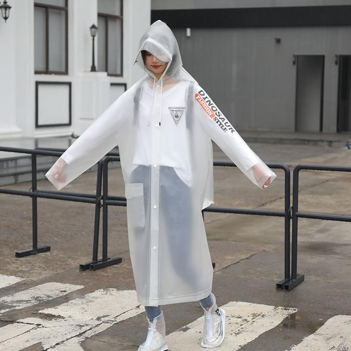 小恐龙成人雨衣防暴雨连体长款防水骑行徒步户外旅游男女款雨披