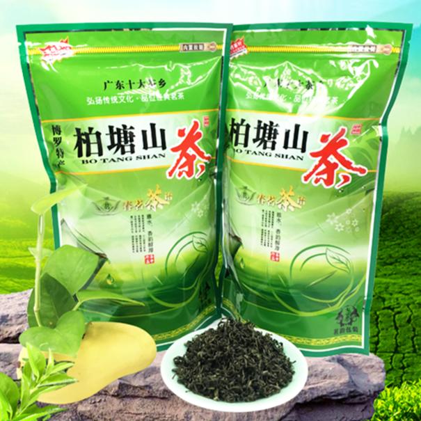 广东惠州特产博罗柏塘山茶手工客家炒青散装高山绿茶浓香型茶叶