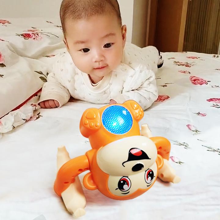 婴儿玩具有声会动声控电动翻滚猴宝宝益智0-1一2岁3小孩6-12个月4