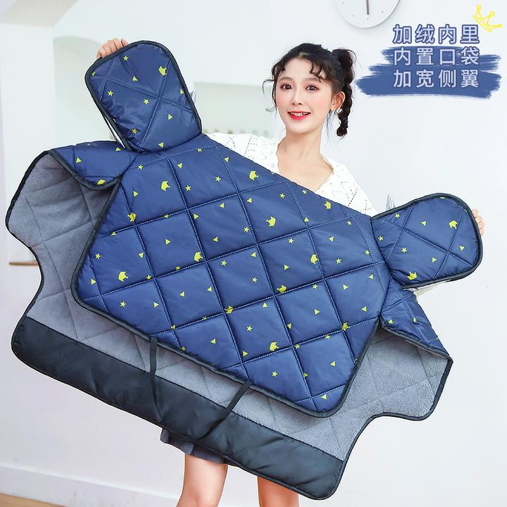 电动摩托车挡风被冬季加绒加厚防水电瓶自行冬天防寒风罩挡风被