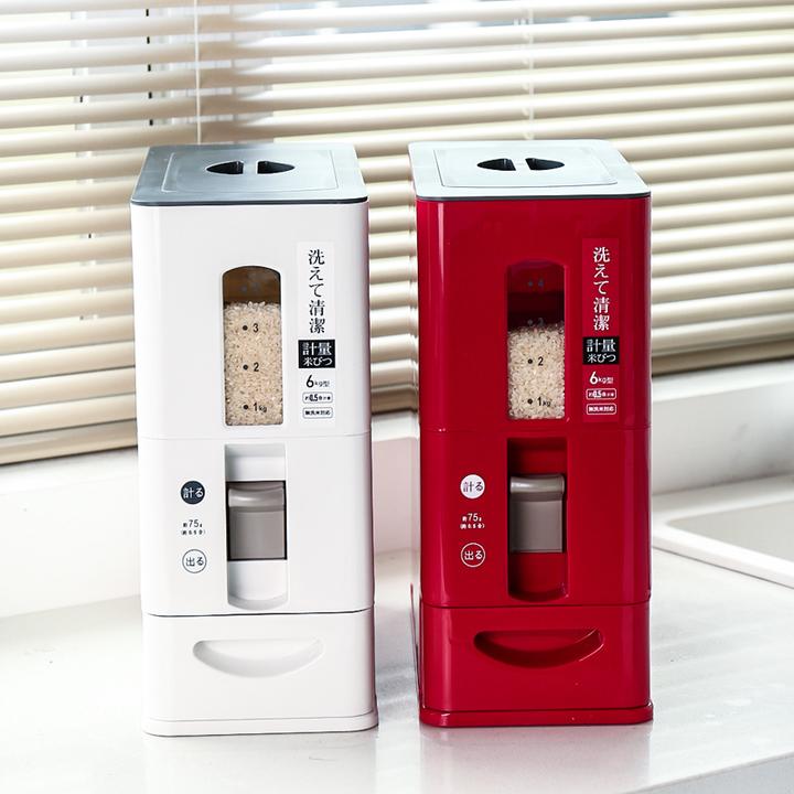 川岛屋米桶家用2025新款防虫防潮密封米箱按压式米缸大米储存容器