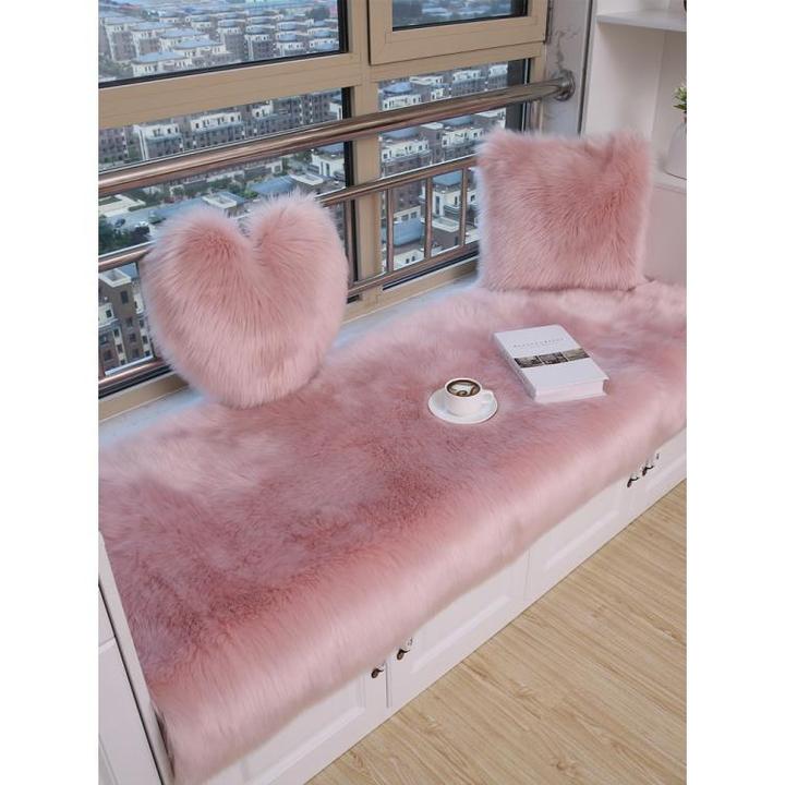 毛绒飘窗垫窗阳台垫子定做地毯轻奢四季卧室榻榻米坐垫窗台垫装饰