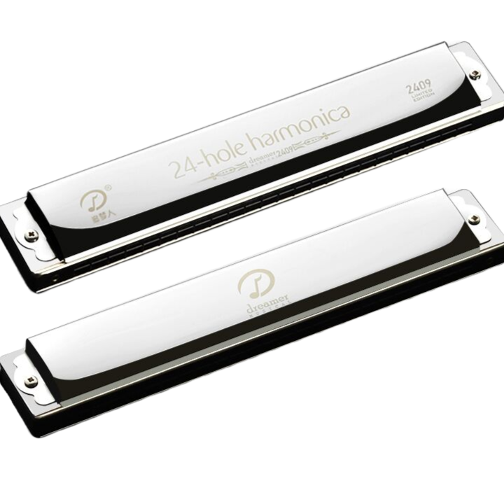 追梦人追梦人2409 24孔复音口琴便携不锈钢专业演出演奏